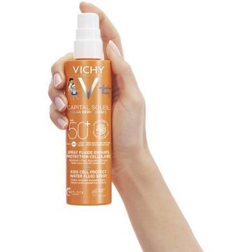Vichy Capital Soleil Kids Cell Protect Water Fluid Spray SPF50+ 200ml | apothecary.rs