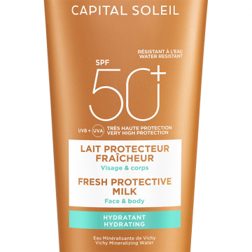 Vichy Capital Soleil Fresh Protective Milk SPF50+ Hydrating 300ml | apothecary.rs