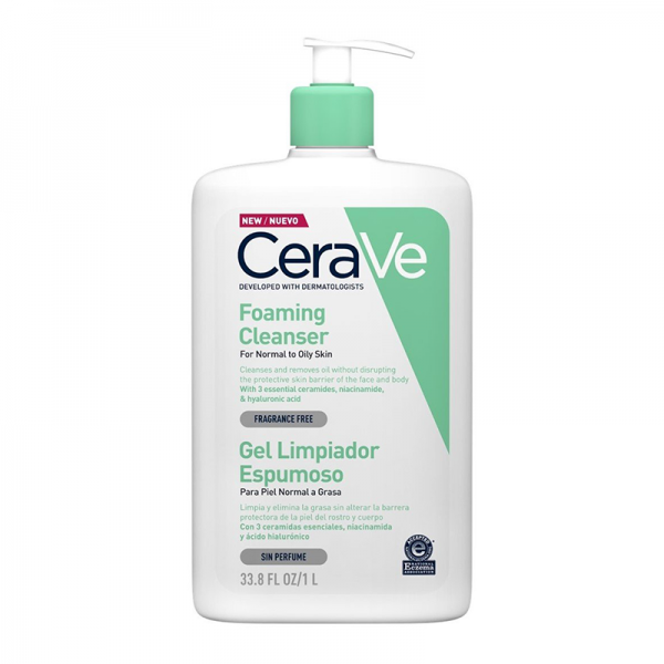 CeraVe Penušavi gel za čišćenje za normalnu do masnu kožu 1000ml | apothecary.rs