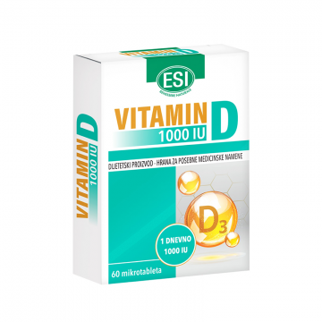 ESI Vitamin D3 1000IU 60 mikrotableta | apothecary.rs