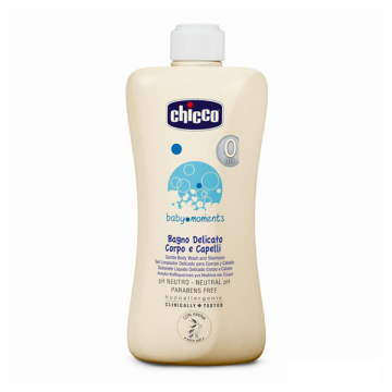 Chicco Baby Moments kupka i šampon za prvo kupanje 200ml