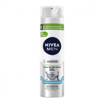 Nivea Men Sensitive 3-Day Beard Shave Gel (gel za brijanje) 200ml | apothecary.rs