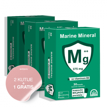 Magnezijum Marine Mineral 2 + 1 GRATIS