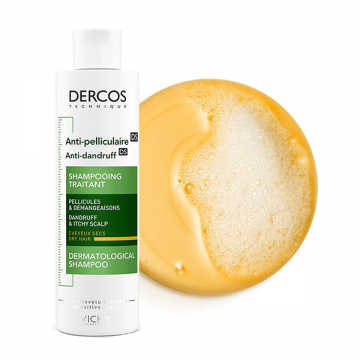 Vichy Dercos Anti-dandruff DS (šampon protiv peruti za suvu kosu) 200ml | apothecary.rs