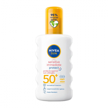 Nivea Sun Sensitive Immediate Protect SPF50+ sprej 200ml | apothecary.rs
