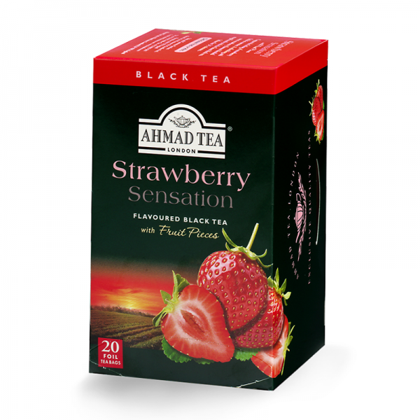 Ahmad Tea Strawberry Sensation crni čaj 40g (20 kesica)
