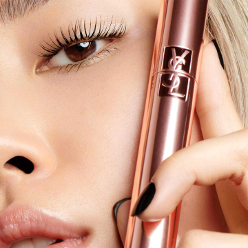 YSL Yves Saint Laurent The Curler Lengthening and Curling Mascara (N°1 Rebellious Black) 6.6ml | apothecary.rs