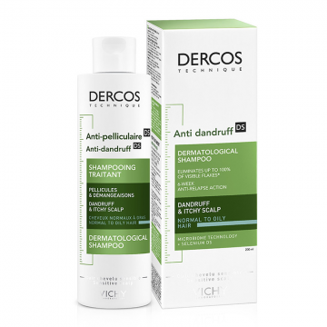 Vichy Dercos Anti-dandruff DS (šampon protiv peruti za normalnu ili masnu kosu) 200ml | apothecary.rs