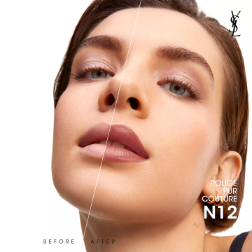 YSL Yves Saint Laurent Rouge Pur Couture Satin (N12 Nude Instinct - Mauve Nude) 3.8g | apothecary.rs