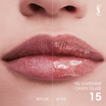 YSL Yves Saint Laurent Candy Glaze (N°15 Showcasing Nude) Lip Gloss Stick 3.2g | apothecary.rs