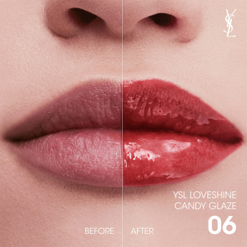 YSL Yves Saint Laurent Candy Glaze (N°6 Burgundy Temptation) Lip Gloss Stick 3.2g | apothecary.rs
