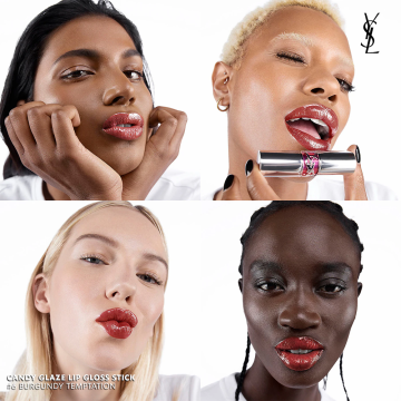 YSL Yves Saint Laurent Candy Glaze (N°6 Burgundy Temptation) Lip Gloss Stick 3.2g | apothecary.rs