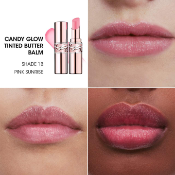 YSL Yves Saint Laurent Candy Glow Tinted Butter Balm (1B Pink Sunrise) 3.1g | apothecary.rs