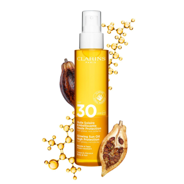 Clarins Glowing Sun Oil SPF30 (Body & hair) 150ml | apothecary.rs