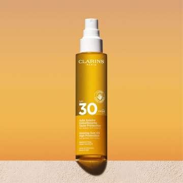 Clarins Glowing Sun Oil SPF30 (Body & hair) 150ml | apothecary.rs