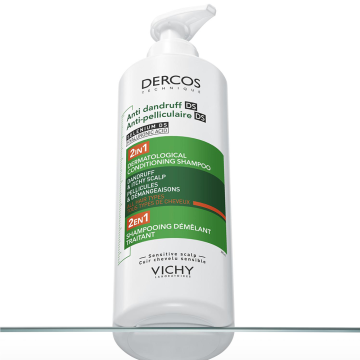 Vichy Dercos Anti Dandruff DS 2in1 (šampon protiv peruti i regenerator) 390ml | apothecary.rs