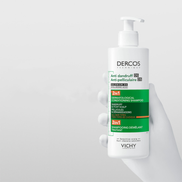 Vichy Dercos Anti Dandruff DS 2in1 (šampon protiv peruti i regenerator) 390ml | apothecary.rs