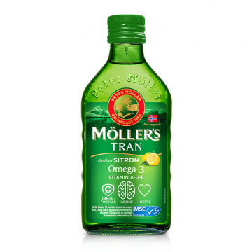 Möller's Tran Omega-3 Citron 250ml (limun)