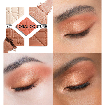 Dior Diorshow 5 Couleurs Eyeshadow Palette – Cannage Limited Edition 2025 Summer (N°671 Coral Couture) 7g | apothecary.rs