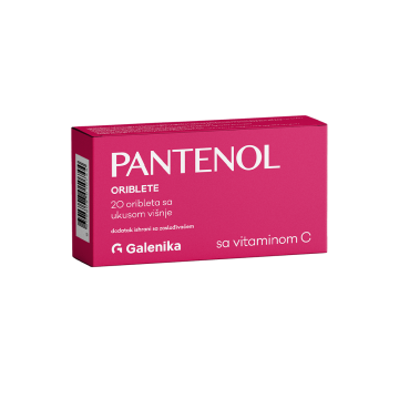 Galenika Pantenol oriblete sa vitaminom C sa ukusom višnje (20 kom) | apothecary.rs