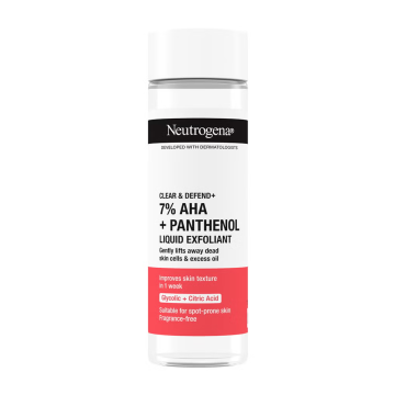 Neutrogena Clear & Defend+ 7% AHA + Panthenol Liquid Exfoliant 125ml | apothecary.rs