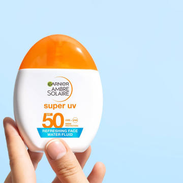 Garnier Ambre Solaire Super UV SPF50 Refreshing Face Water Fluid 40ml | apothecary.rs
