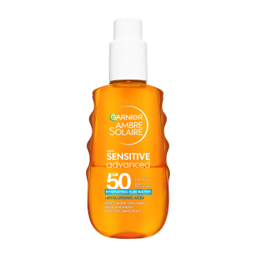 Garnier Ambre Solaire Sensitive Advanced SPF50 Hydrating Sun Water 150ml | apothecary.rs
