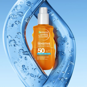 Garnier Ambre Solaire Sensitive Advanced SPF50 Hydrating Sun Water 150ml | apothecary.rs