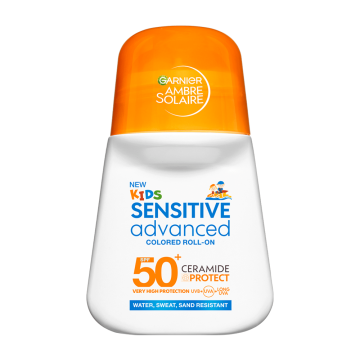 Garnier Ambre Solaire Sensitive Advanced Kids SPF50+ Colored Roll-on 50ml | apothecary.rs