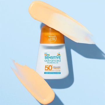 Garnier Ambre Solaire Sensitive Advanced Kids SPF50+ Colored Roll-on 50ml | apothecary.rs
