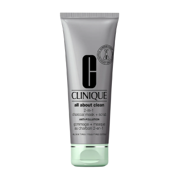 Clinique All About Clean™ 2-in-1 Charcoal Face Mask + Scrub 100ml | apothecary.rs