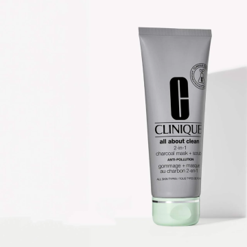 Clinique All About Clean™ 2-in-1 Charcoal Face Mask + Scrub 100ml | apothecary.rs