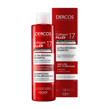 Vichy Dercos Collagen 17 Filler Ultra-Repairing Shampoo 200ml | apothecary.rs