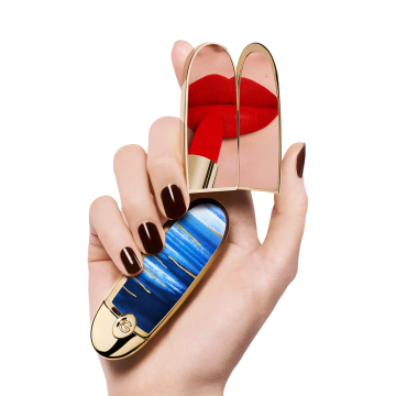 Guerlain Rouge G L’Heure Bleue The Double Mirror Jewel Case (Bleu Rêverie) Limited Edition | apothecary.rs