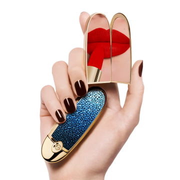 Guerlain Rouge G L’Heure Bleue The Double Mirror Jewel Case (Bleu Astral) Limited Edition | apothecary.rs