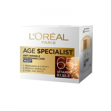 L'Oréal Age Specialist 65+ noćna krema za lice 50ml | apothecary.rs