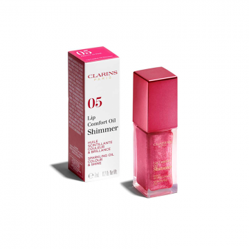 Clarins Lip Comfort Oil Shimmer (05 Pretty in Pink) 7ml | apothecary.rs