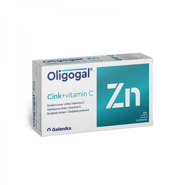 Oligogal Zn (Cink + Vitamin C) 30 kapsula | apothecary.rs